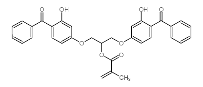 1,3-BIS(4-BENZOYL-3-HYDROXYPHENOXY)PROPAN-2-YL METHACRYLATE structure, CAS 103637-48-5