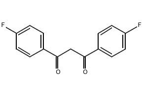 1,3-BIS(4-FLUOROPHENYL)PROPANE-1,3-DIONE structure, CAS 1493-51-2