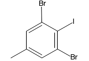 1,3-DIBROMO-2-IODO-5-METHYLBENZENE structure, CAS 175278-10-1