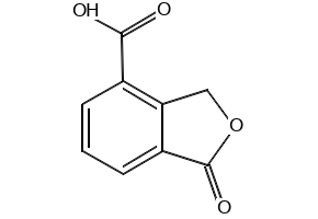 1,3-DIHYDRO-1-OXO-4-ISOBENZOFURANCARBOXYLIC ACID structure, CAS 4792-27-2