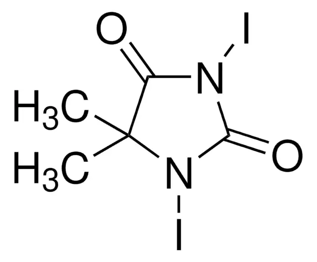 1,3-DIIODO-5,5-DIMETHYL HYDANTOIN structure, CAS 2232-12-4