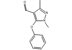 1,3-DIMETHYL-5-PHENOXY-1H-PYRAZOLE-4-CARBALDEHYDE structure, CAS 109925-10-2