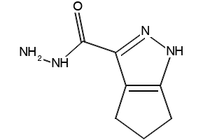 1,4,5,6-TETRAHYDROCYCLOPENTA[C]PYRAZOLE-3-CARBOHYDRAZIDE structure, CAS 299166-55-5