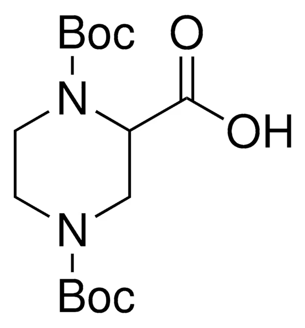 1,4-DI-BOC-PIPERAZINE-2-CARBOXYLIC ACID structure, CAS 181955-79-3