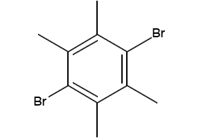1,4-DIBROMO-2,3,5,6-TETRAMETHYLBENZENE structure, CAS 1646-54-4