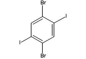 1,4-DIBROMO-2,5-DIIODOBENZENE structure, CAS 63262-06-6