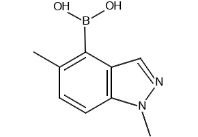1,4-DIMETHYL-1H-INDAZOL-5-YL-5-BORONIC ACID structure, CAS 1262512-81-1