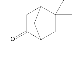 1,5,5-TRIMETHYLBICYCLO[2.2.1]HEPTAN-2-ONE structure, CAS 6541-58-8