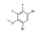 1,5-DIBROMO-2,3-DIFLUORO-4-METHOXYBENZENE structure, CAS 1291487-25-6