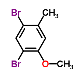 1,5-DIBROMO-2-METHOXY-4-METHYLBENZENE structure, CAS 5456-94-0