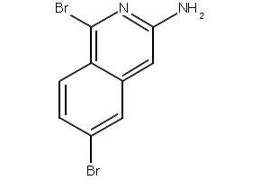 1,6-DIBROMO-3-ISOQUINOLINAMINE structure, CAS 925672-85-1