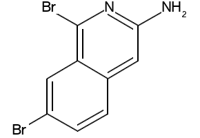 1,7-DIBROMO-3-ISOQUINOLINAMINE structure, CAS 925672-86-2