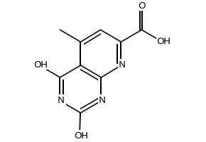 1,7-DIMETHYL-2,4-DIOXO-1,2,3,4-TETRAHYDROPYRIDO[2,3-D]PYRIMIDINE-5-CARBOXYLIC ACID structure, CAS 110181-69-6