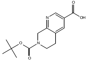 1,7-NAPHTHYRIDINE 7-OXIDE structure, CAS 27305-53-9