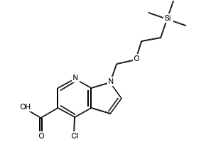 1-((2-(TRIMETHYLSILYL)ETHOXY)METHYL)-1H-PYRROLO[2,3-B]PYRIDINE-5-CARBOXYLIC ACID structure, CAS 1203955-66-1