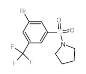 1-((3-BROMO-5-(TRIFLUOROMETHYL)PHENYL)SULFONYL)PYRROLIDINE structure, CAS 951884-59-6