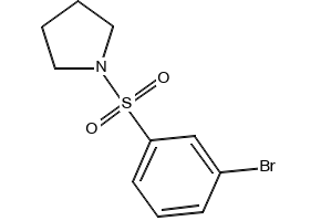 1-((3-BROMOPHENYL)SULFONYL)PYRROLIDINE structure, CAS 214210-14-7
