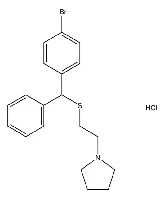 1-((4-BROMOPHENYL)(PHENYL)METHYL)PYRROLIDINE structure, CAS 1280786-96-0