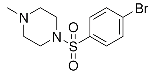 1-((4-BROMOPHENYL)SULFONYL)-4-ISOBUTYLPIPERAZINE structure, CAS 1187385-78-9