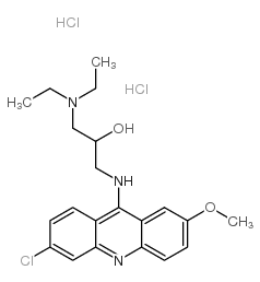 1-((6-CHLORO-2-METHOXYACRIDIN-9-YL)AMINO)-3-(DIETHYLAMINO)PROPAN-2-OL DIHYDROCHLORIDE structure, CAS 1684-42-0