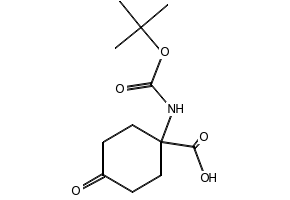 1-((TERT-BUTOXYCARBONYL)AMINO)-4-OXOCYCLOHEXANECARBOXYLIC ACID structure, CAS 285996-76-1