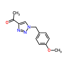 1-(1-(4-METHOXYBENZYL)-1H-1,2,3-TRIAZOL-4-YL)ETHANONE structure, CAS 88860-93-9