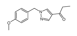1-(1-(4-METHOXYBENZYL)-1H-PYRAZOL-4-YL)PROPAN-1-ONE structure, CAS 1105039-60-8