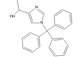 1-(1-TRITYL-1H-IMIDAZOL-4-YL)ETHANOL structure, CAS 62256-50-2
