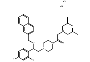 1-(2,4-DICHLOROBENZYL)PIPERAZINE DIHYDROCHLORIDE structure, CAS 6270-11-7