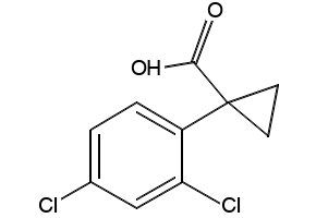 1-(2,4-DICHLOROPHENYL)CYCLOPROPANECARBOXYLIC ACID structure, CAS 84604-70-6