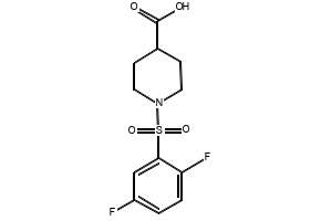 1-(2,5-DICHLOROBENZYL)PIPERIDINE-4-CARBOXYLIC ACID structure, CAS 901920-33-0