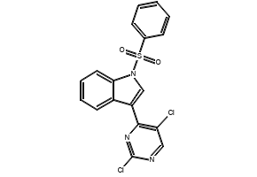 1-(2,5-DICHLOROPYRIMIDIN-4-YL)-1H-INDOLE structure, CAS 293292-36-1