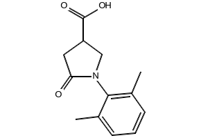 1-(2,6-DIMETHYLPHENYL)-5-OXOPYRROLIDINE-3-CARBOXYLIC ACID structure, CAS 63674-48-6