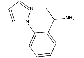 1-(2-(1H-PYRAZOL-1-YL)PHENYL)ETHANAMINE structure, CAS 936940-55-5