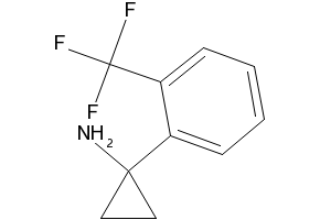 1-(2-(TRIFLUOROMETHYL)PHENYL)CYCLOPROPANAMINE HYDROCHLORIDE structure, CAS 886366-53-6