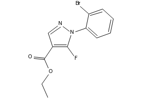 1-(2-BROMOPHENYL)-5-ETHYL-3,4-DIPHENYL-1H-PYRAZOLE structure, CAS 300658-42-8