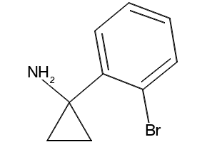 1-(2-BROMOPHENYL)CYCLOPROPANAMINE structure, CAS 604799-96-4