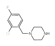 1-(2-CHLORO-4-FLUOROBENZYL)PIPERAZINE structure, CAS 118630-33-4