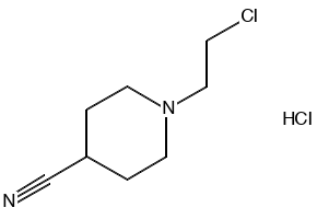1-(2-CHLOROETHYL)PIPERIDINE-4-CARBONITRILE HYDROCHLORIDE structure, CAS 111041-03-3