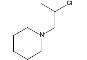 1-(2-CHLOROPROPYL)PIPERIDINE structure, CAS 698-92-0