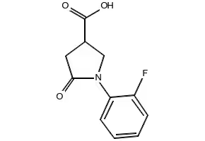 1-(2-FLUOROPHENYL)-5-OXOPYRROLIDINE-3-CARBOXYLIC ACID structure, CAS 1998-86-3