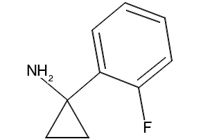 1-(2-FLUOROPHENYL)CYCLOPROPANAMINE structure, CAS 886366-50-3