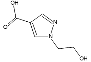 1-(2-HYDROXYETHYL)-1H-PYRAZOLE-4-CARBOXYLIC ACID structure, CAS 1006469-47-1