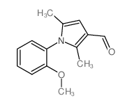 1-(2-METHOXYPHENYL)-2,5-DIMETHYL-1H-PYRROLE-3-CARBALDEHYDE structure, CAS 124678-35-9