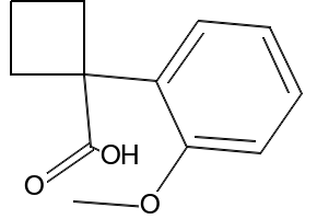 1-(2-METHOXYPHENYL)CYCLOBUTANECARBOXYLIC ACID structure, CAS 74205-38-2