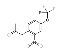 1-(2-NITRO-4-(TRIFLUOROMETHOXY)PHENYL)PROPAN-2-ONE structure, CAS 57330-59-3