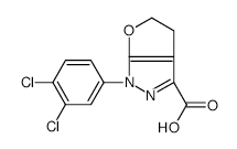 1-(3,4-DICHLOROPHENYL)-4,5-DIHYDRO-1H-FURO[2,3-C]PYRAZOLE-3-CARBOXYLIC ACID structure, CAS 1245104-57-7