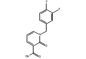 1-(3,4-DIFLUOROBENZYL)-2-OXO-1,2-DIHYDROPYRIDINE-3-CARBOXYLIC ACID structure, CAS 1001413-01-9
