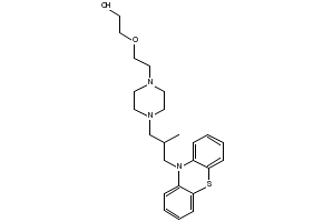 1-(3-(2-METHOXY-10H-PHENOTHIAZIN-10-YL)-2-METHYLPROPYL)PIPERIDIN-4-OL structure, CAS 13093-88-4
