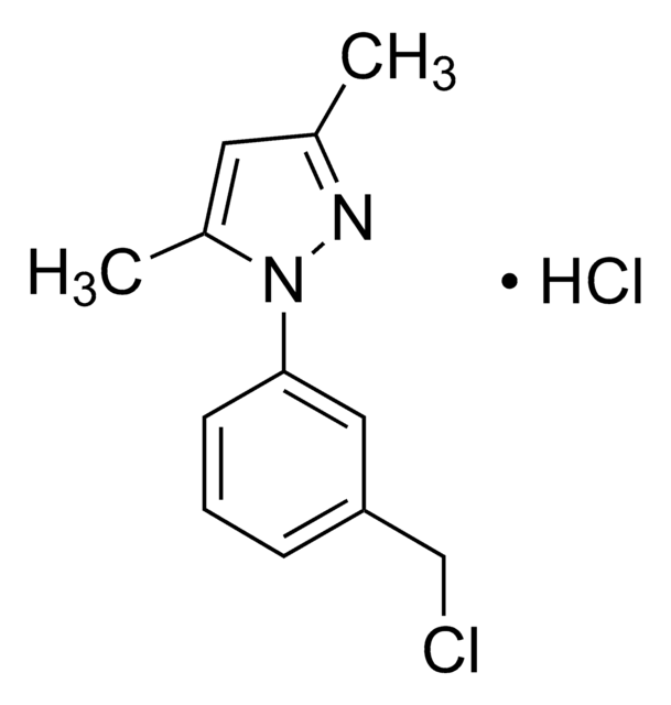1-(3-(CHLOROMETHYL)PHENYL)-3,5-DIMETHYL-1H-PYRAZOLE structure, CAS 1170394-63-4